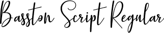Basston Script Regular BasstonScript.ttf