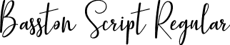 Basston Script Regular BasstonScript.otf