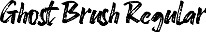 Ghost Brush Regular Ghost Brush Font.ttf