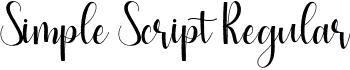 Simple Script Regular Simple script.otf