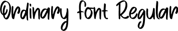 Ordinary Font Regular OrdinaryFont.ttf