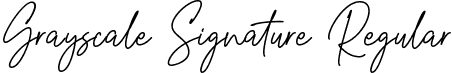 Grayscale Signature Regular grayscalesignature-ml16a.ttf