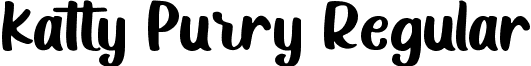 Katty Purry Regular KattyPurry (free for personal use).ttf