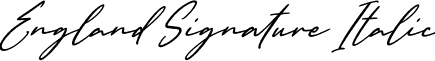 England Signature Italic England Signature Italic.otf
