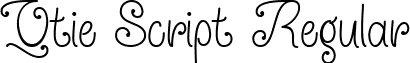 Qtie Script Regular QtieScriptRegular-rgg6x.ttf