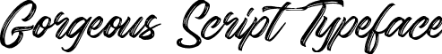 Gorgeous Script Typeface GorgeousPersonalUseOnly.ttf