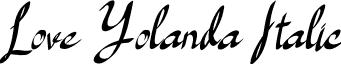 Love Yolanda Italic Loveyolandaitalic-X3GZg.ttf