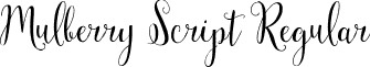 Mulberry Script Regular MulberryScript-Regular.ttf