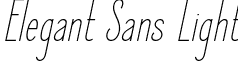 Elegant Sans Light Elegant Sans Light Italic.ttf