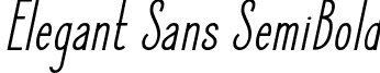 Elegant Sans SemiBold Elegant Sans Semibold Italic.ttf