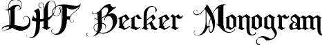 LHF Becker Monogram LHF_Becker_Monogram_English.ttf