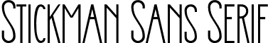 Stickman Sans Serif Stickman-SansSerif.ttf