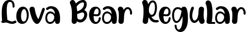 Lova Bear Regular Lova Bear Font by Dreamink (7NTypes).otf