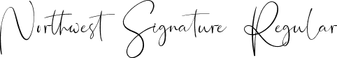 Northwest Signature Regular Northwest Signature.ttf