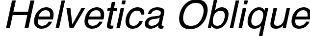 Helvetica Oblique Helvetica-Oblique.ttf