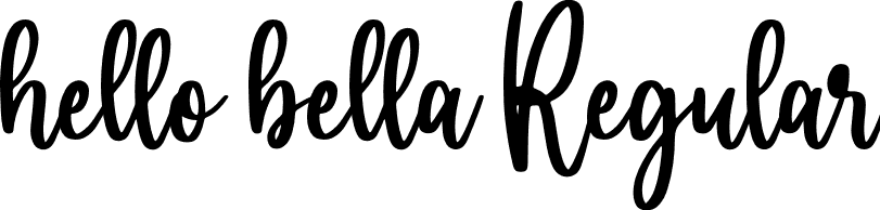 hello bella Regular HelloBella-YzApo.otf