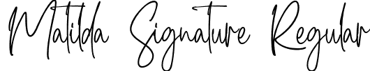 Matilda Signature Regular Matildasignature-2O4ov.otf