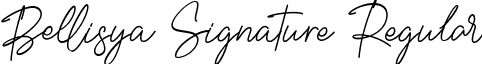 Bellisya Signature Regular BellisyaSignature.ttf