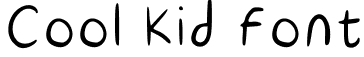 Cool Kid Font CoolKidFont-Regular.ttf