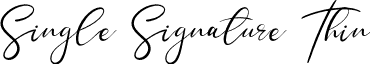 Single Signature Thin SingleSignatureThin-BWaKB.otf