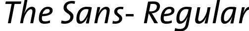 The Sans- Regular TheSans-Italic.otf