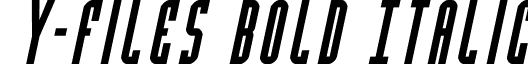 Y-Files Bold Italic YFilesBoldItalic-4Bgnx.otf