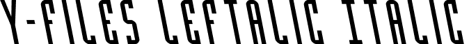 Y-Files Leftalic Italic YFilesLeftalic-GO6lq.otf