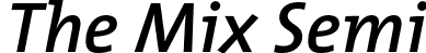 The Mix Semi TheMixSemiBold-Italic.otf