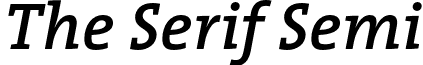 The Serif Semi TheSerifSemiBold-Italic.otf