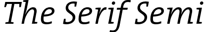 The Serif Semi TheSerifSemiLight-Italic.otf