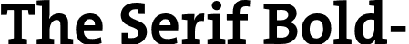 The Serif Bold- TheSerifBold-Plain.otf