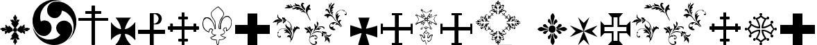 SymbolCrucifix Regular CrucifixSymbols.ttf