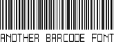 Another barcode font Another barcode font.ttf