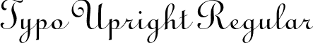 Typo Upright Regular TypoUprightBT-Regular.otf