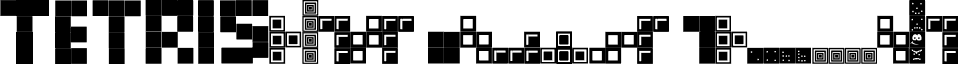 Tetris Blocks Regular TETRIS.TTF