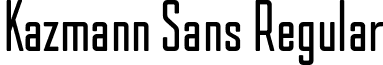 Kazmann Sans Regular Kazmann_Sans.ttf