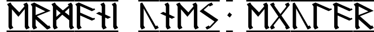 Germanic Runes-1 Regular RUNE_G1.TTF