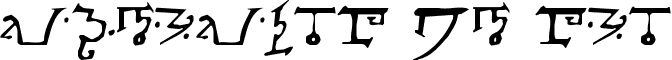 Alphabet of the ALPMAGI.TTF