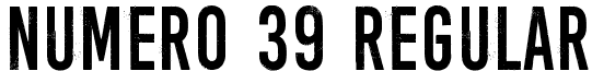 Numero 39 Regular Numero_39.ttf