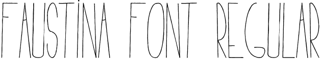 Faustina Font Regular Faustina Font.ttf