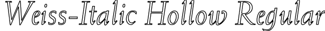 Weiss-Italic Hollow Regular Weiss-Italic Hollow.ttf