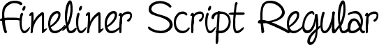 Fineliner Script Regular Fineliner_Script.ttf
