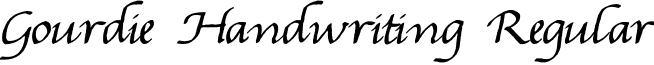 Gourdie Handwriting Regular GourHand.ttf