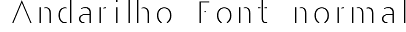 Andarilho Font normal andarilho-font.ttf