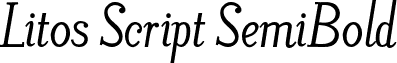 Litos Script SemiBold Litos Script_BOLD Italic.otf