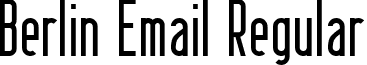 Berlin Email Regular Berlin Email.ttf