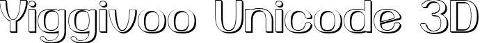 Yiggivoo Unicode 3D Yiggivoo UC 3D.ttf
