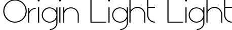 Origin Light Light Origin-Light.ttf