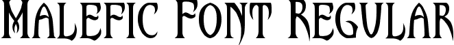 Malefic Font Regular MALEFIC FONT BY JENIZU 3.ttf