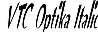 VTC Optika Italic VTC Optika Regular Italic.ttf